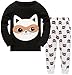 Hugbug Girls Cute Mask Cat Pajamas Set 2-7T