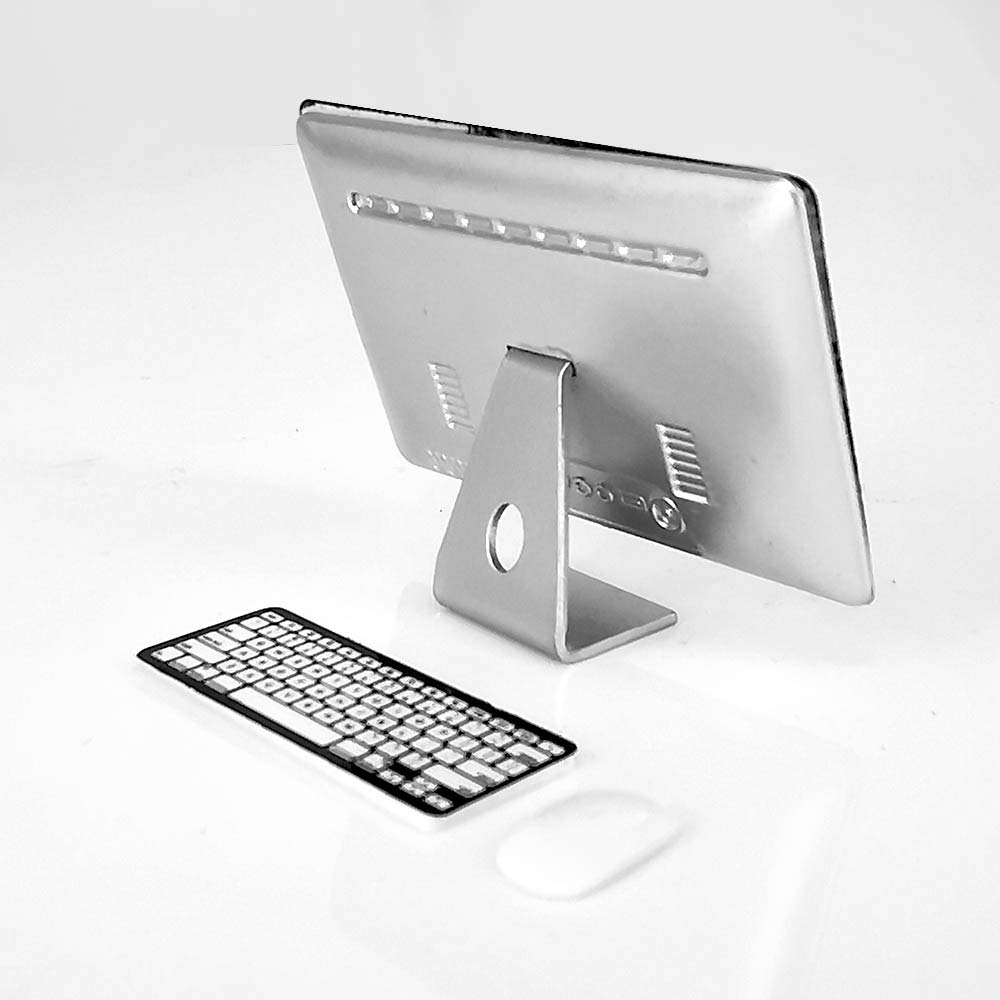 Dollhouse Decoration Miniature Accessories Dollhouse Computer Laptop Tablet Phone Simulation Accessories for Doll 1/6 1/12 Miniatures Play Set - 3 Pcs