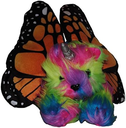 Stuffed Rainbow Kitticornfly Unique Mystical Fantasy Animal with an attitude. Get a Kitten, Unicorn and Butterfly all in one package