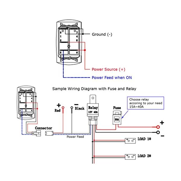 Proelectric-Blue-LED-Light-1-Waterproof-MarineBoat-Car-Switch-Panel-3-Gang-USB-Charger-Voltage-Indicator-Power-Socket-5-pin-On-Off-Rocker-Switch