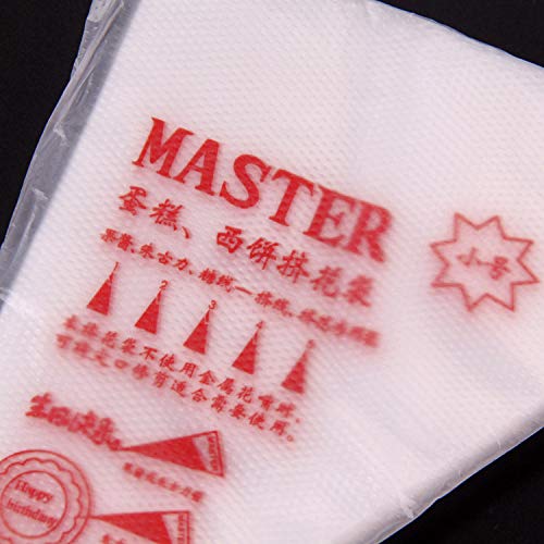 DLOnline 200 Pcs Pastry Piping Bags Disposable Cream Pastry Bag Cake Icing Piping Decorating Tool for all Size Tips Couplers and Baking Cookies Candy Supplies Kits