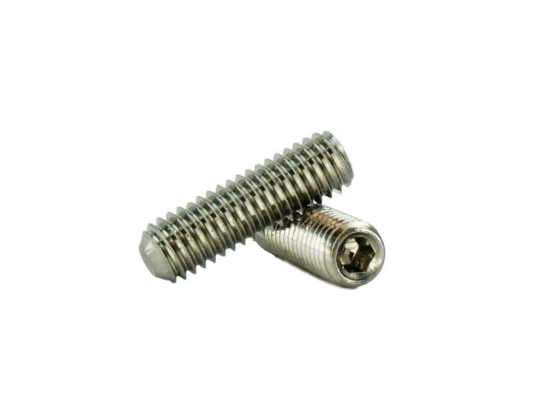 Stainless 10-32 x 5/8" (1/4" to 1" Available) Socket Set Screws Cup Point, Stainless Steel 50 Qty W/Hex Key Wrench (10-32 x 5/8")