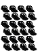 MLB Mini Batting Helmet Ice Cream Sundae/Snack Bowls, Mariners - 24 Pack