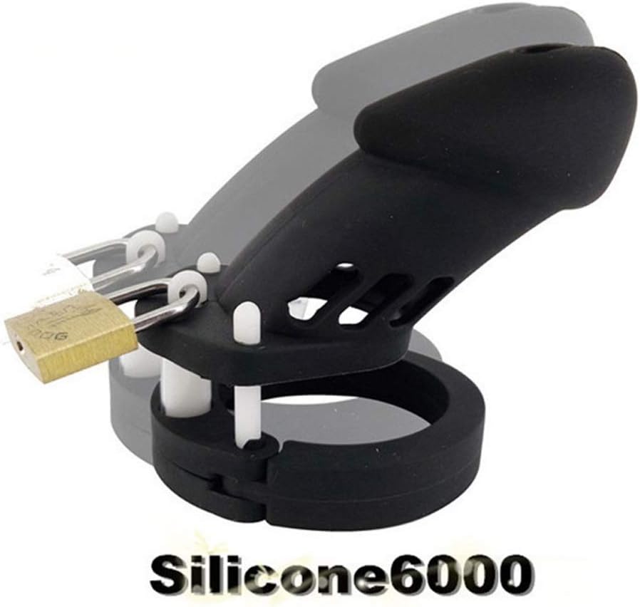 GGYY Magic Lock Lightweight Medical Grade Silicone Chástity Device Concealed Packaging Men's Briefs 10 * 3.8cm T-Shirt, Sunglasses