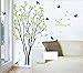 My Time Change Free Tree Green Leaves Swallows Birds DIY PVC Vinyl Wall Sticker Removable Home Decoration Art Décor Mural Bedroom Living Room Decorative Decal