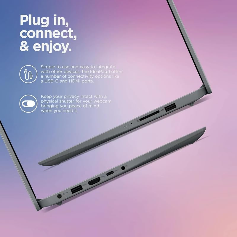 Lenovo IdeaPad 2025 Slim Laptop, 20GB RAM, 1TB Storage (512GB SSD & 500GB External), Dual Core Intel Processor, 15.6 Inch Anti-Glare Display, WiFi 6, HD Webcam, Long Battery, Office 365, Win 11