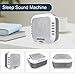Sound Machine,White Noise Machine, LBell Music Player with Night Light, 5 Soothing Sounds, Rechargable Battery