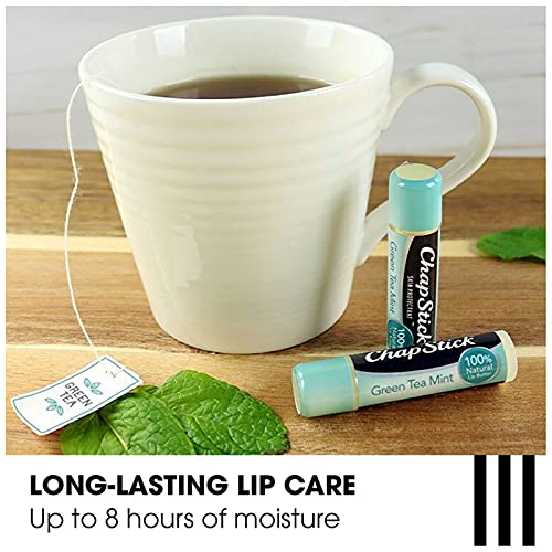 ChapStick 100 Natural Lip Butter (Green Tea Mint, 0.15 Ounce) Flavored