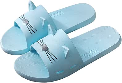 Amazon.com: RockTrend - Sandalias de ducha antideslizantes con orejas de  gato de dibujos animados para baño : Ropa, Zapatos y Joyería