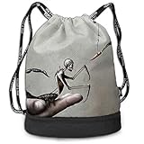 Address Verb Drawstring Backpack with Pocket
