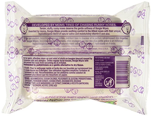 Boogie Wipes Gentle Saline Wipes - Unscented - 30 ct