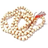 Garden Of Arts Tulsi Jap Mala for Meditation and Japa – 108 Beads Sacred Hindu Prayer Rosary with Red Tassel – Spiritual Necklace for Puja, Chanting, Yoga & Mindfulness Set Of 2 Jap mala