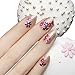 Anself 50 Sheet 3D Mix Color Floral Design Nail Art Stickers Decals Manicure Beautiful Fashion Accessories Decoration