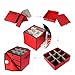 NICEXMAS Christmas Ornament Storage Box with 27 Compartments