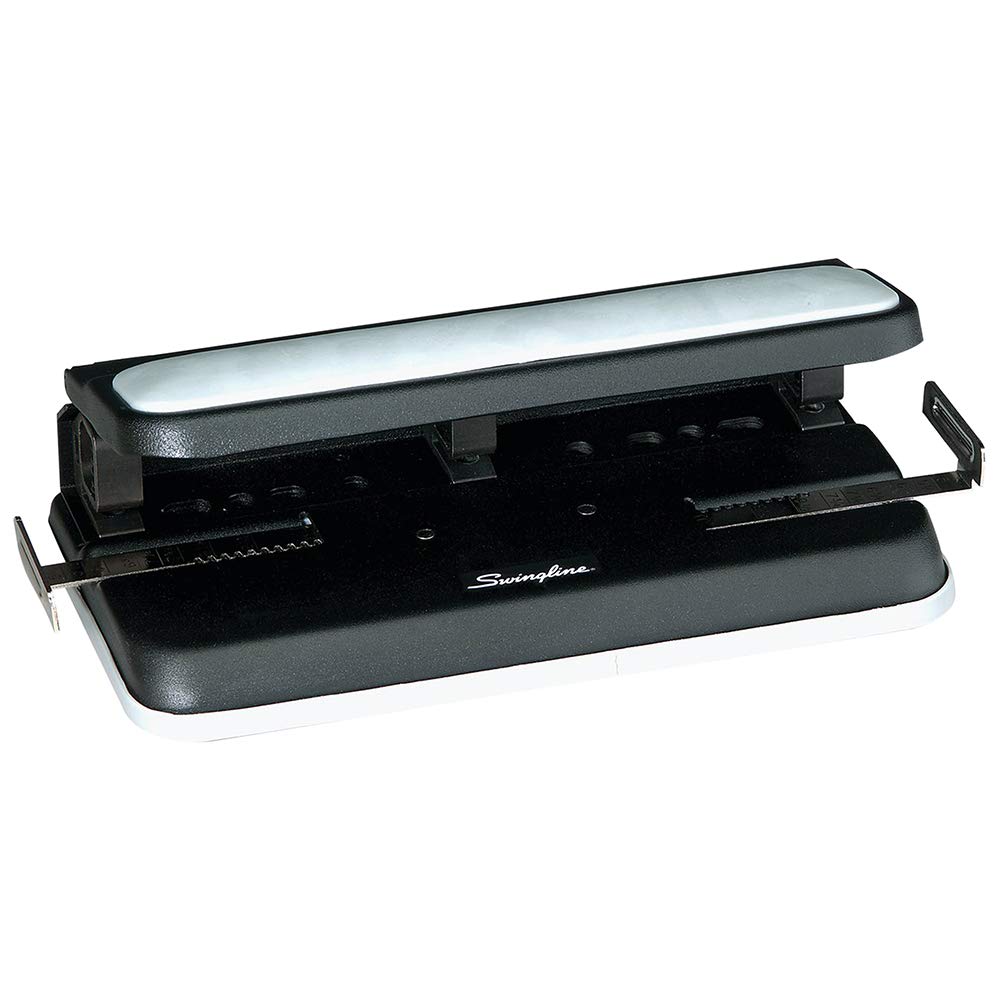 Swingline 27 Hole Punch, Adjustable, Heavy Duty Hole Puncher, Easy