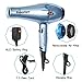 Babyltrl 1875W Hair Dryer, Negative Ions Professional Salon Hair Blow Dryer with LED Temperature Display, AC Motor Low Noise Hairdryer with 2 Concentrator Nozzle Attachments