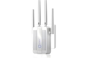 2025 WiFi Extender Signal Booster, WiFi Repeater Dual Band 5GHz/2.4GHz, 1200Mbps WiFi Booster with Ethernet Port Compatible o