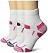 Dr. Scholl's Women's 3 Pack Health Strides Tri-Zone Ankle Socks, White, Shoe Size 4-10/Sock Size 9-11