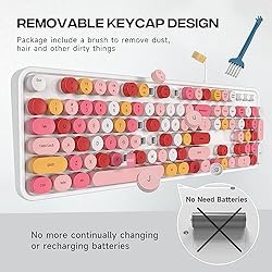 Atelus Computer Keyboard Wired, Plug Play USB