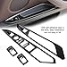 Window Switch Button Trim, 4pcs Carbon Fiber Car Window Switch Button Cover Trim Fitment for BMW X5 X6 F15 F16 14-18 (Carbon fiber)