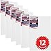 U.S. Art Supply 24 x 48 inch Stretched Canvas 12-Ounce Primed 6-Pack - Professional White Blank 3/4