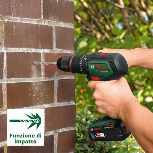 trapano battente-avvitatore batteria AdvancedImpact 18V-80 QuickSnap (foratura a percussione/avvitamento; 18V; brushless; 82Nm; mandrino metallo 13mm; batteria e caricabatt.)