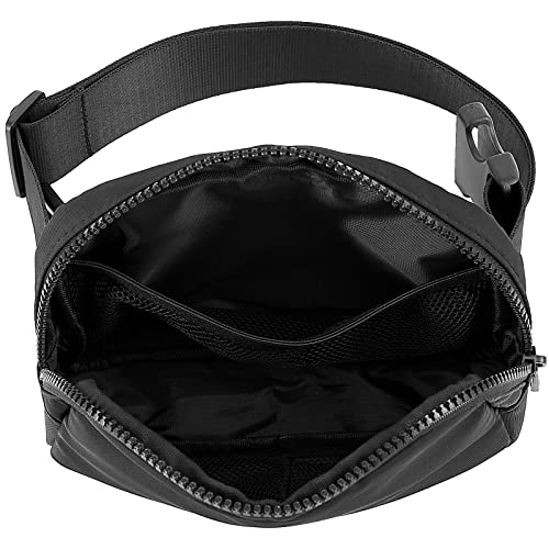 Lulu Belt Bag for Women Men, Everywhere Fanny Pack Lemon Dupes, Waterproof Crossbody Waist Bag with Adjustable Strap for Workout Running Traveling Hiking, DIY Patch Available, Fashion LuLu Style