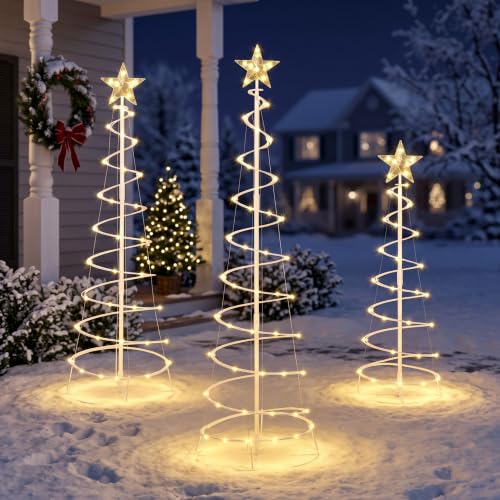 Joiedomi LED Spiral Christmas Trees