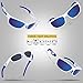 RIVBOS Polarized Sports Sunglasses Driving Sun Glasses Shades for Men Women Tr90 Frame for Cycling Fishing Running RB831 White Frame/Blue Lens
