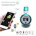 Wireless Headphones, ELEGIANT On Ear Wireless Headset Foldable with Mic FM Radio Micro SD Card Slot Wired and Wireless Headphones for iPhone 8 7 6S 6/Android Phones/Laptop/ PC White & Blue