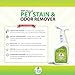 Pet Stain Remover, Animal Stain Cleaner, Pet Odor Remover - Pet Stain And Odor Remover By Mr.Spragles Pet Supplies - Squirt Bottle Sprayer, No Harsh Chemicals, Carpets, Cars, Hardwood