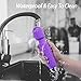 Wand Massager Vibration Wireless Waterproof Portable Rechargeable Massager, 8 Kinds of Powerful Frequency 20 Modes, Muscle Relaxation Body Treatment（Purple）