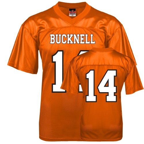 Bucknell Replica Orange Adult Football Jersey '#14'