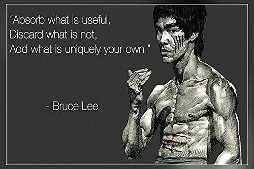 by zolto poster Bruce Lee's Motivational Poster Print 12X18 inch (Rolled)