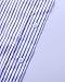Lalagen Women's Striped Front Slit Ankle Length Button Front High Waist Maxi Skirt Blue S