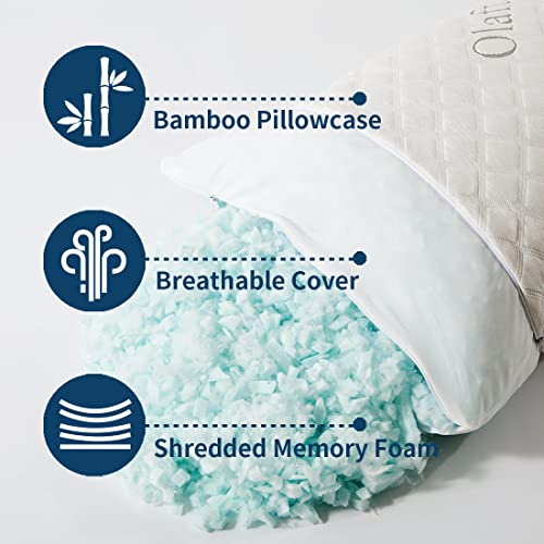 Olaftin Shredded Memory Foam Pillow for Sleeping Queen Pillow