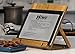 Premium Bamboo Cookbook Holder For Recipe Books&Tablets–Stylish, Safe&Convenient iPad Kitchen Stand For Easy Cooking-Premium Bamboo Wood-Watch Your Favorite Videos Read Recipes While Cooking