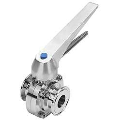 DERNORD 1.5 Inch Tri Clamp Butterfly Valve with