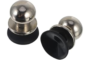 COLLBATH 2pcs Game Joystick Joypad Phone Trigger Buttons for Mobile Tablet, Large Silver Metal Gaming