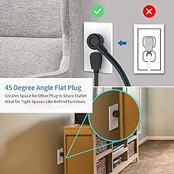 Power Strip Surge Protector 15 ft Cord, NTONPOWER