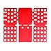 Masione™ 4th Generation Large Adult Springy Magic Clothes T-shirts Laundry Folder Organizer Flip Fold Fast Speed Folding Board - Now with Adjustable Buckle - Red