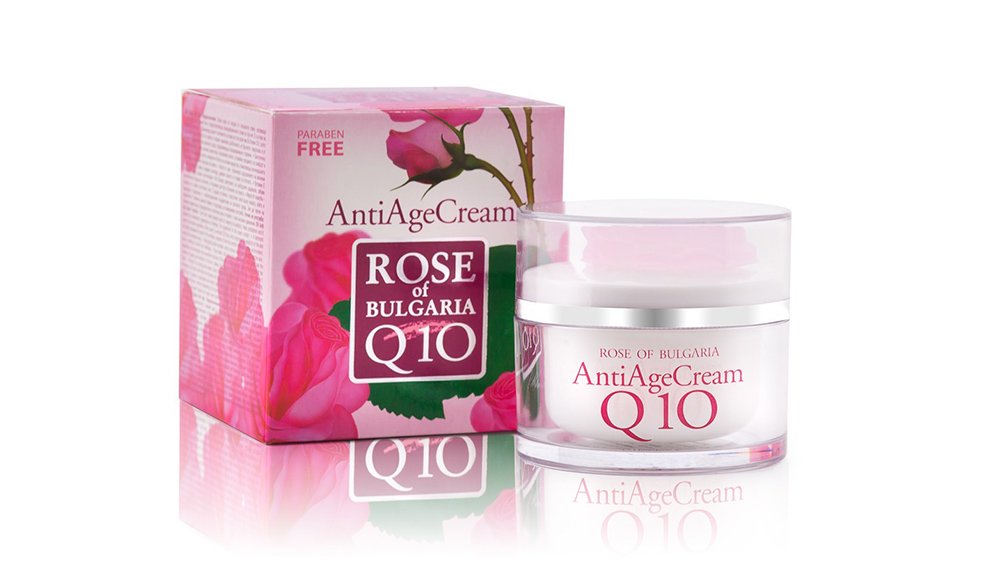 Biofresh Anti Age Face Cream Q10 with Rose Water, Paraben Free, 50 ml