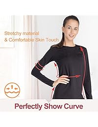 Ropa interior térmica para mujer con calzoncillos largos, forro polar, ultrasuave