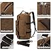 Travel Backpack, Yousu Large Canvas Backpack Vintage Travel Duffel Bags Classic Casual Daypack Duffle Bookbag for Men 3-In-1 Coffee
