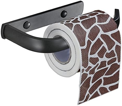 Easeurlife Toilet Paper Holder Wall Mount Bathroom Tissue Holder, Elegant Black