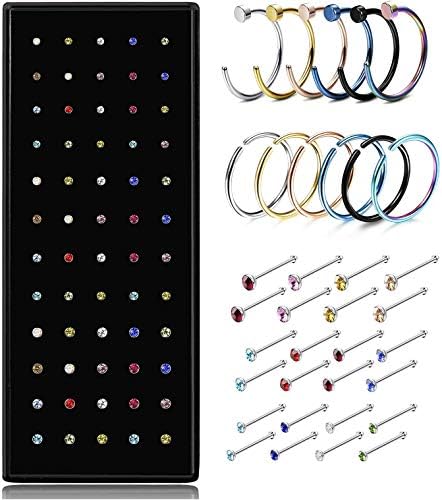 Jstyle Stainless Steel Nose Rings
