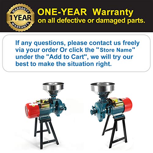 MOONCOOL Electric Grain Mill Grinder Heavy Duty 3000W, 110V Commercial