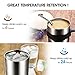 Homitt 30 oz Insulated Tumbler Travel Mug, Double Wall Vacuum Stainless Steel Cup Bundle with Lid, Handle, 2 Curved Straws, Cleaning Brush, (24 Hours Ice Retention)