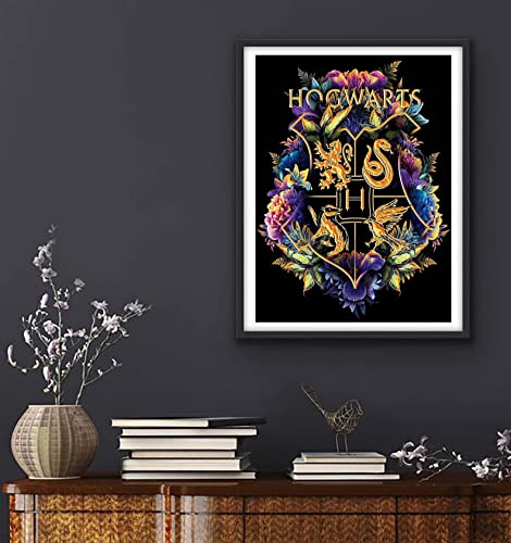 Diamond Painting Kits,Diamond Art Kit for Adults,5D Hogwarts Paint with Diamond Full Drill for Parents-Children Interrction,Wall Decor(12x16\