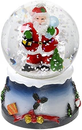 Boule à Neige Lumineuse Avec Paillettes Décoration De Noël